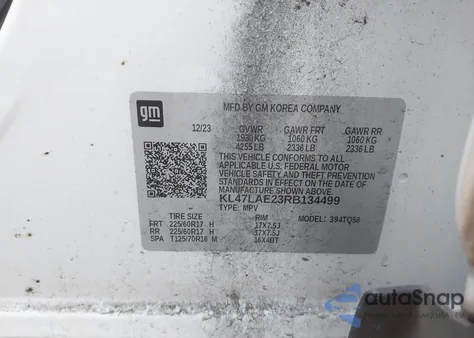 2024 Buick Envista Preferred Fwd from USA, damaged, VIN KL47LAE23RB134499